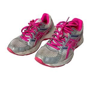 Asics Pink and Silver Sneakers 7